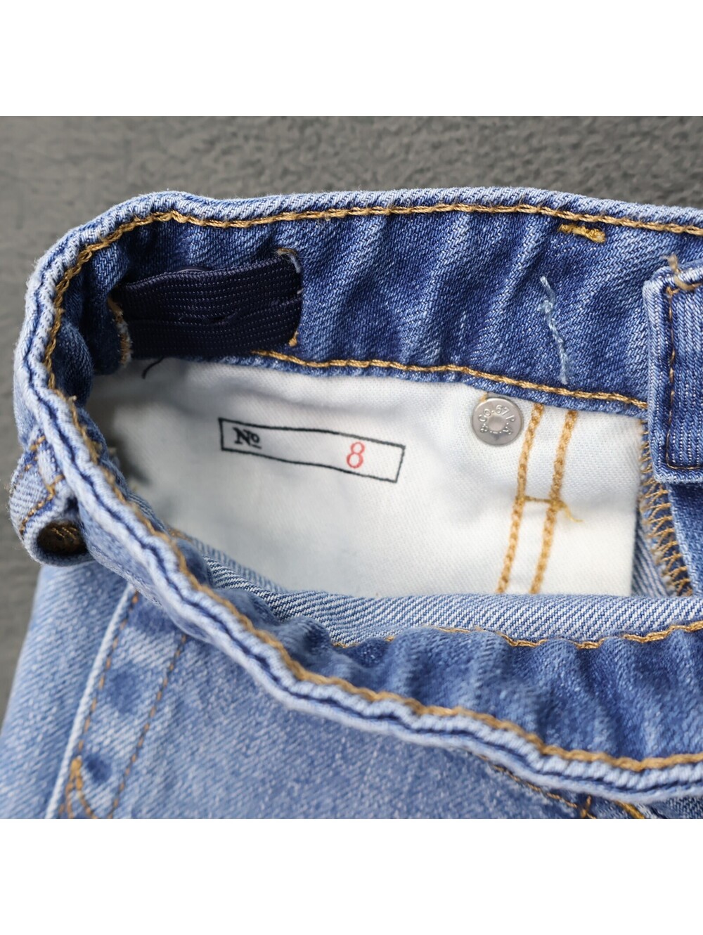 Polo Ralph Lauren Girls Denim Shorts with Colorful Side Labels - Picture 7 of 12